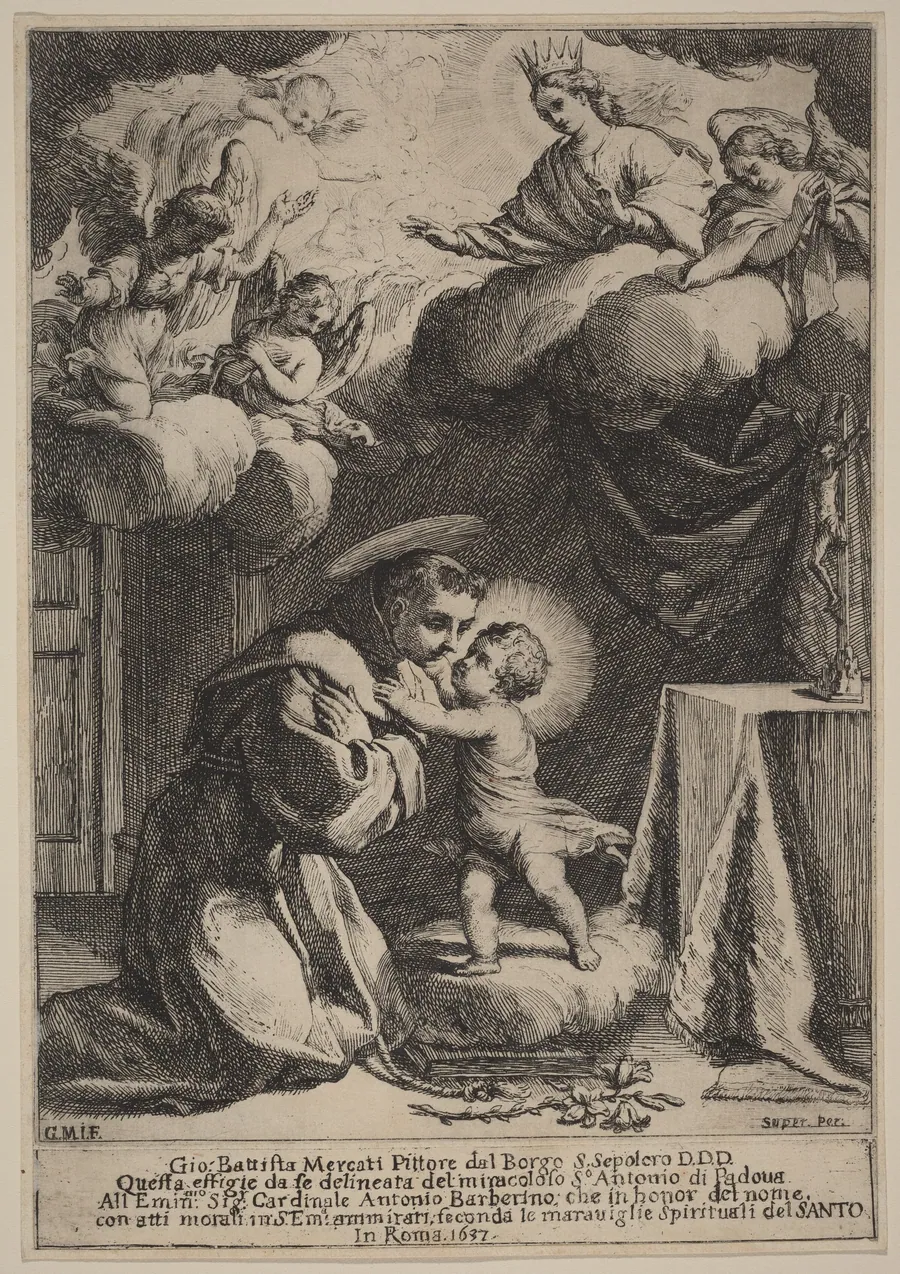 Saint Anthony of Padua by Giovanni Battista Mercati
