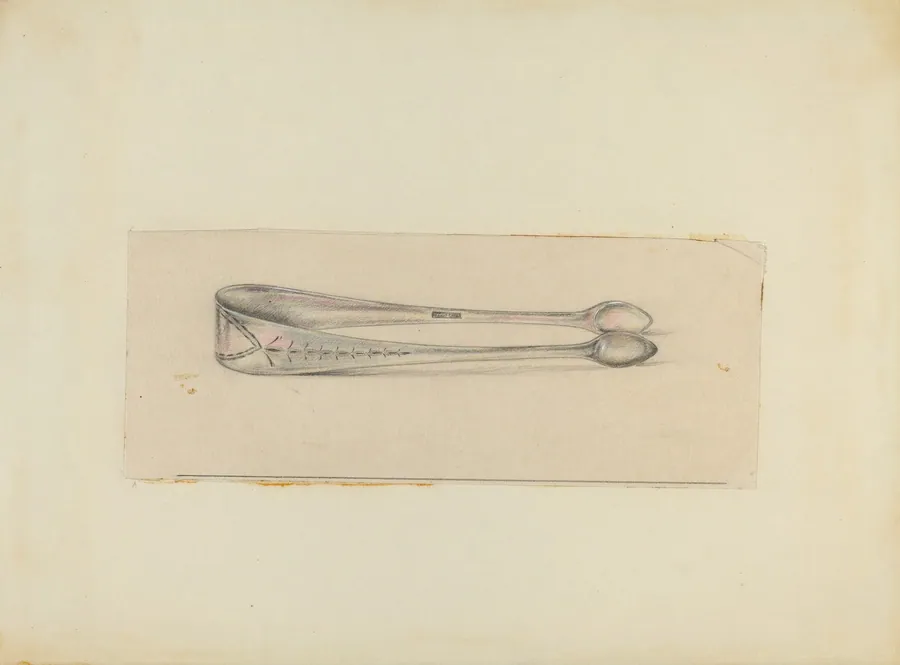 Silver Sugar Tongs by Mary Berner