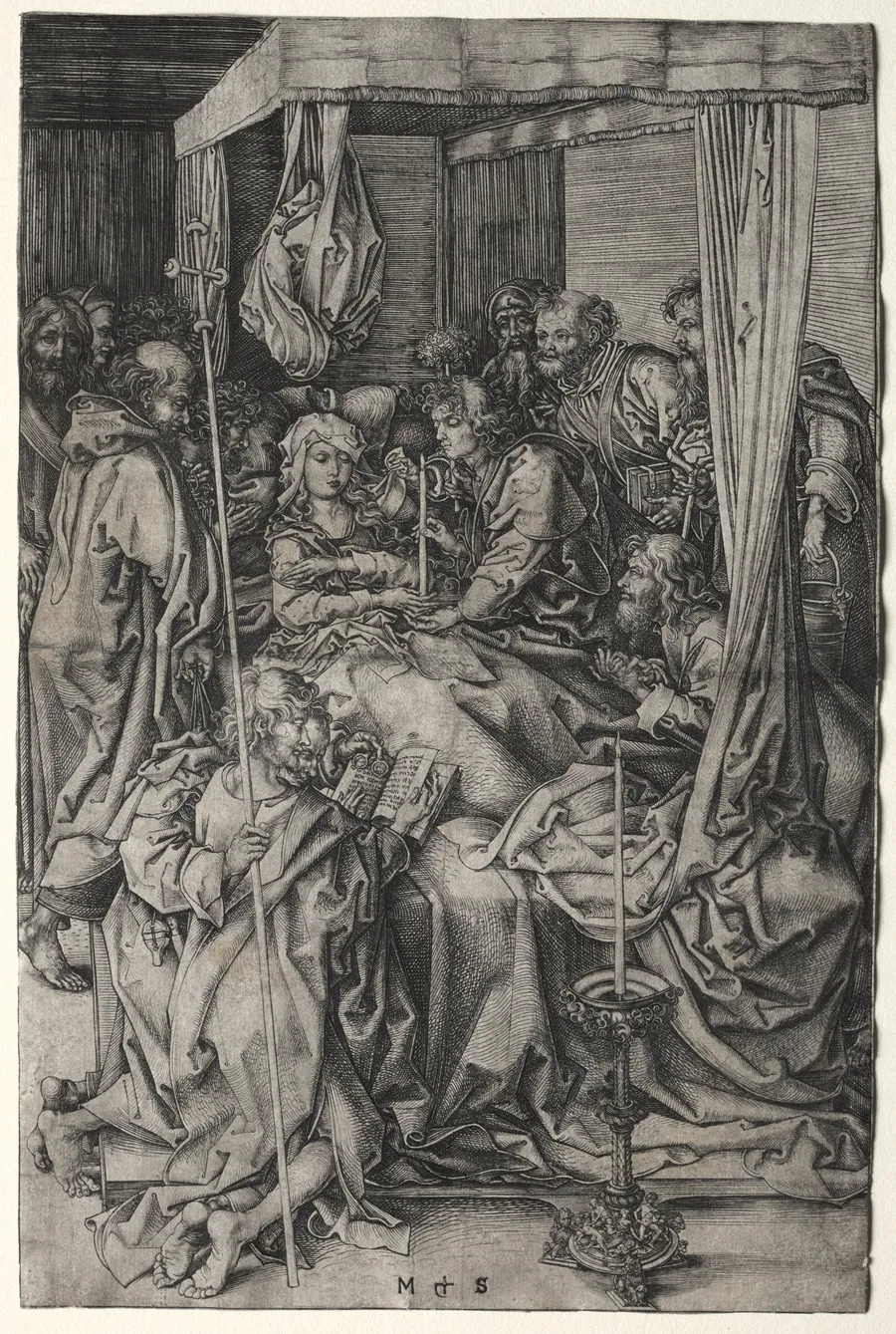 The Death of the Virgin by Martin Schongauer