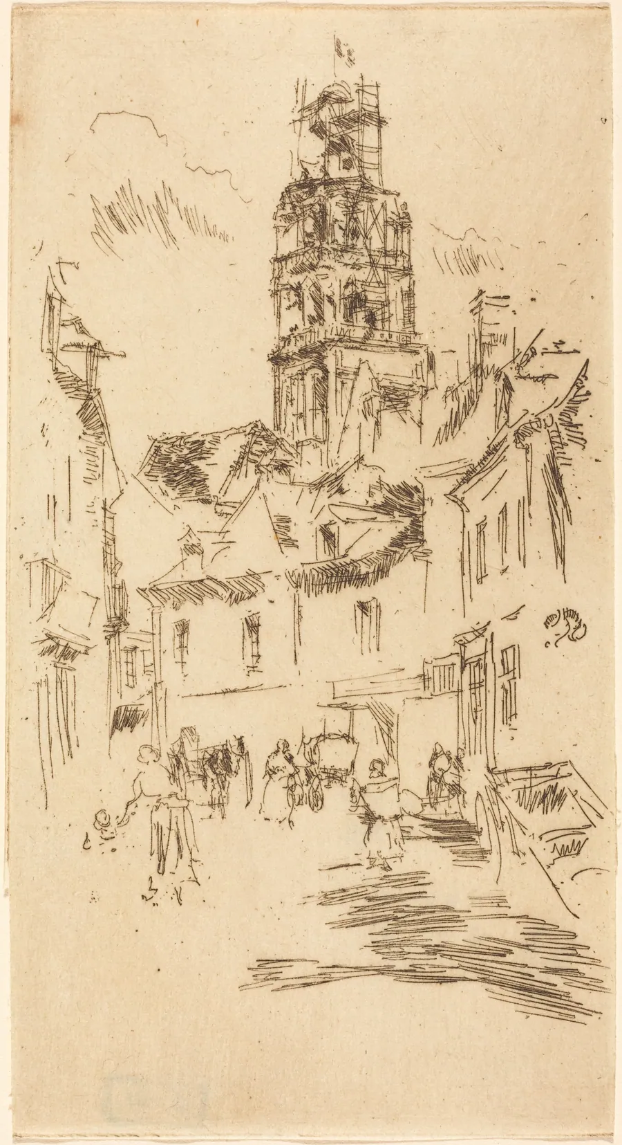 Tour St. Antoine, Loches by James McNeill Whistler