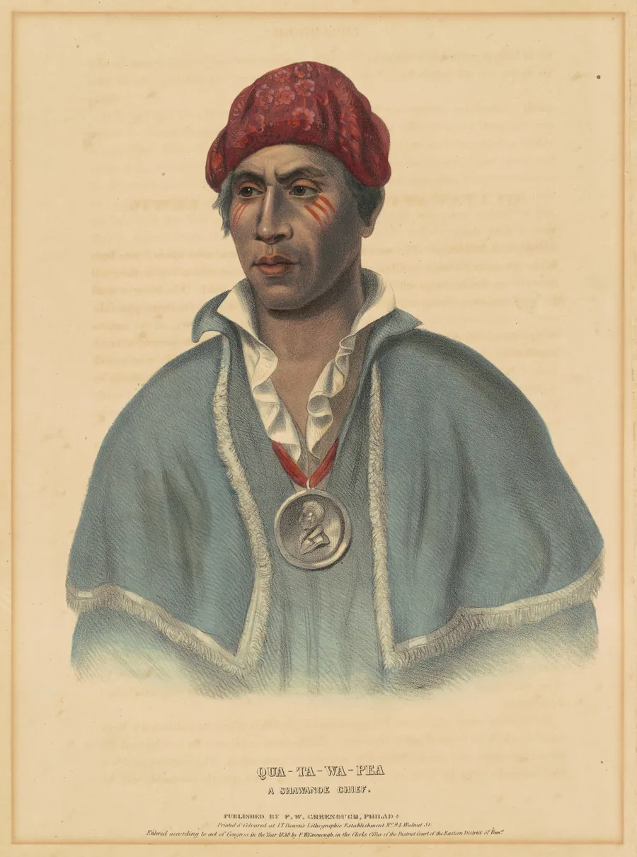 Qua-Ta-Wa-Pea, A Shawnoe Chief by Albert Newsam