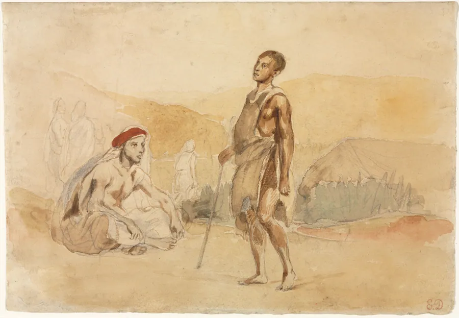 Moroccans in the Countryside by Eugène Delacroix