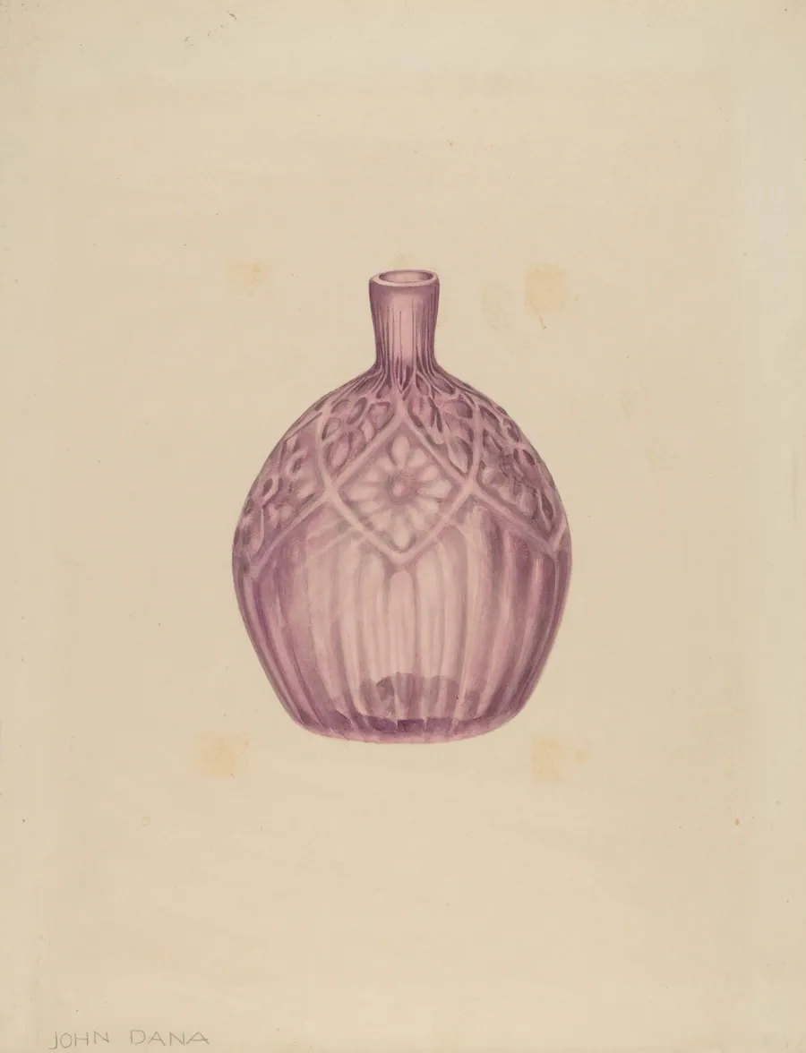 Glass Cologne Bottle by John Dana