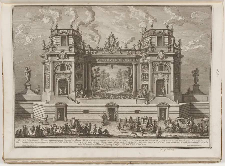 The Seconda Macchina for the Chinea of 1761: A Magnificent Theater by Giuseppe Vasi