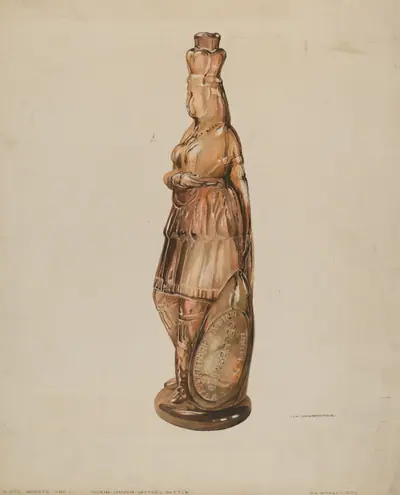 Indian Maiden Bitters Bottle