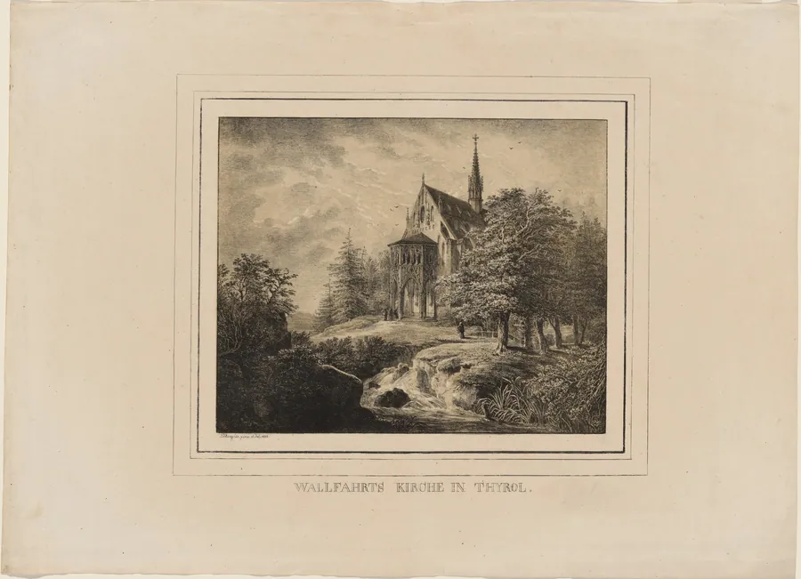 Wallfahrts Kirche in Thyrol by Domenico Quaglio