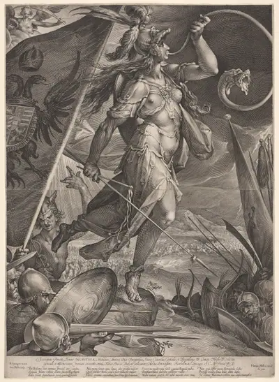 Bellona Leading the Armies of the Emperor against the Turks