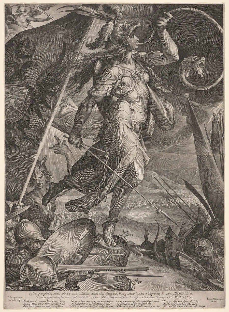 Bellona Leading the Armies of the Emperor against the Turks by Jan Muller