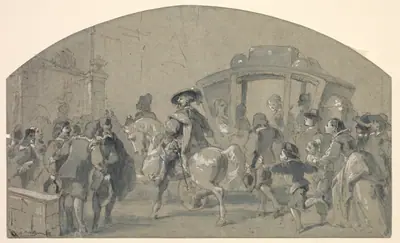 Street Scene (recto)