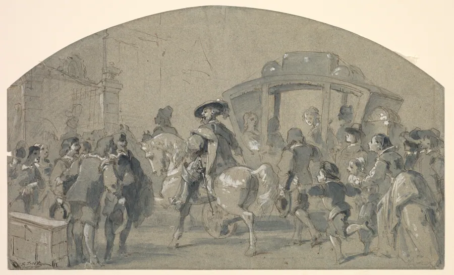 Street Scene (recto) by Gustave Doré
