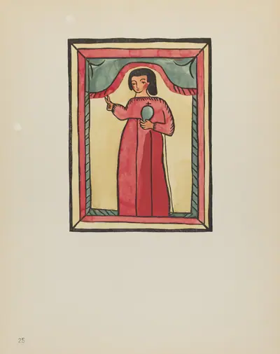 Plate 25: The Lost Child: From Portfolio "Spanish Colonial Designs of New Mexico"