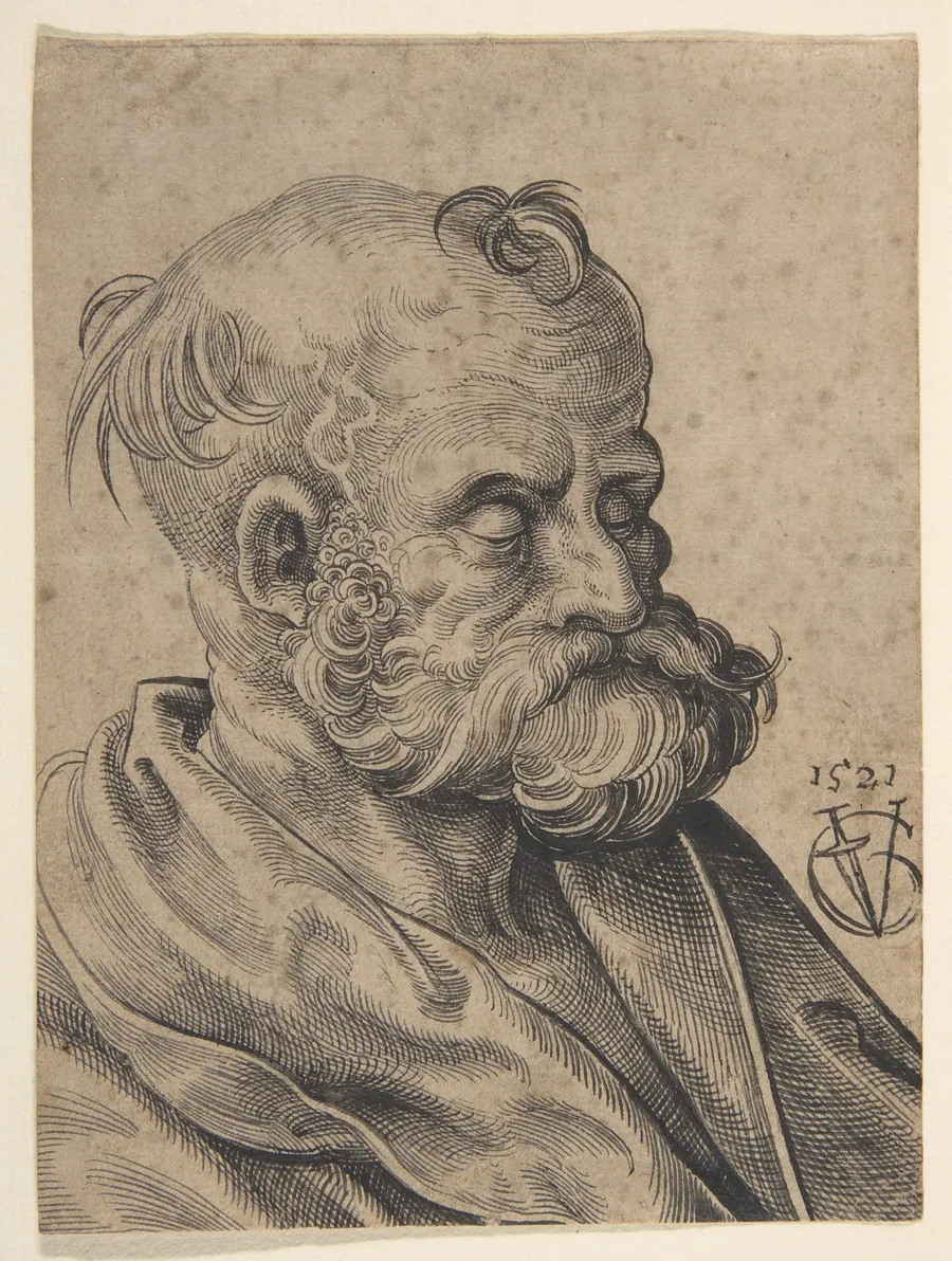 Bust of a Bearded Old Man by Urs Graf