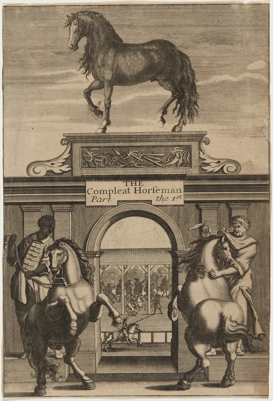 Title Page to the Compleat Horseman by Unknown 19th Century