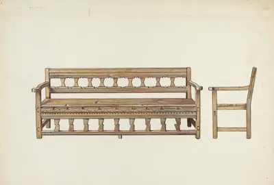 Wooden Bench