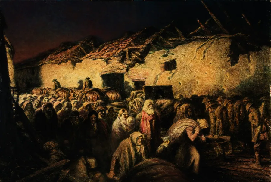 The Refugees by Kerr Eby, born Tokyo, Japan 1889-died Norwalk, CT 1946