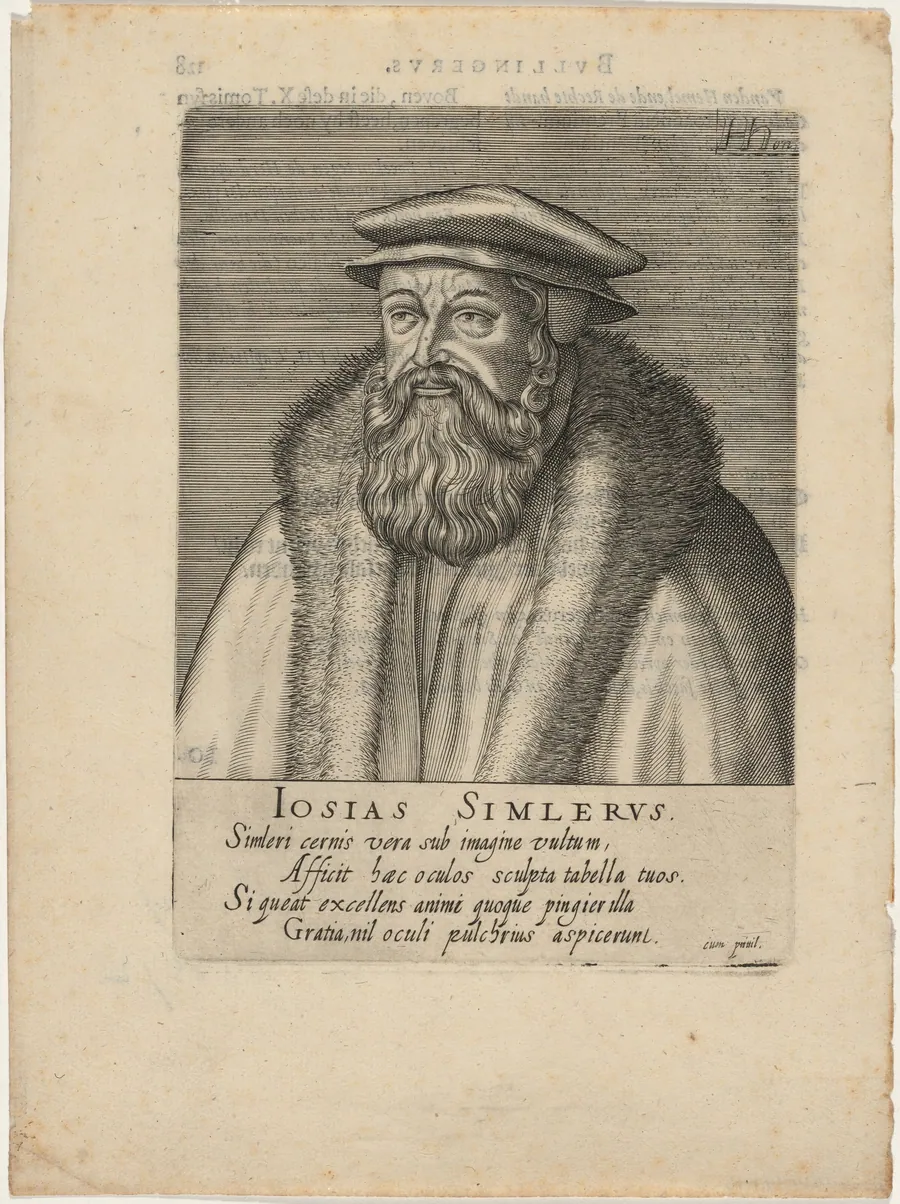Josias Simler by Hendrik Hondius I