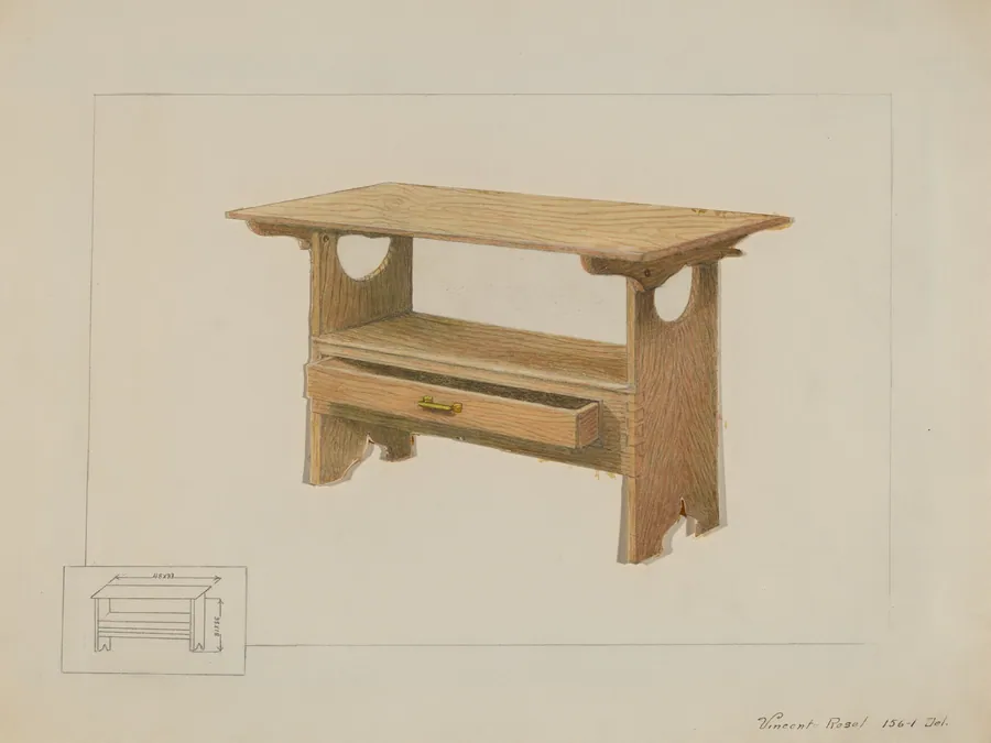 Kitchen Bench Table by Vincent P. Rosel