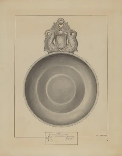 Pewter Porringer