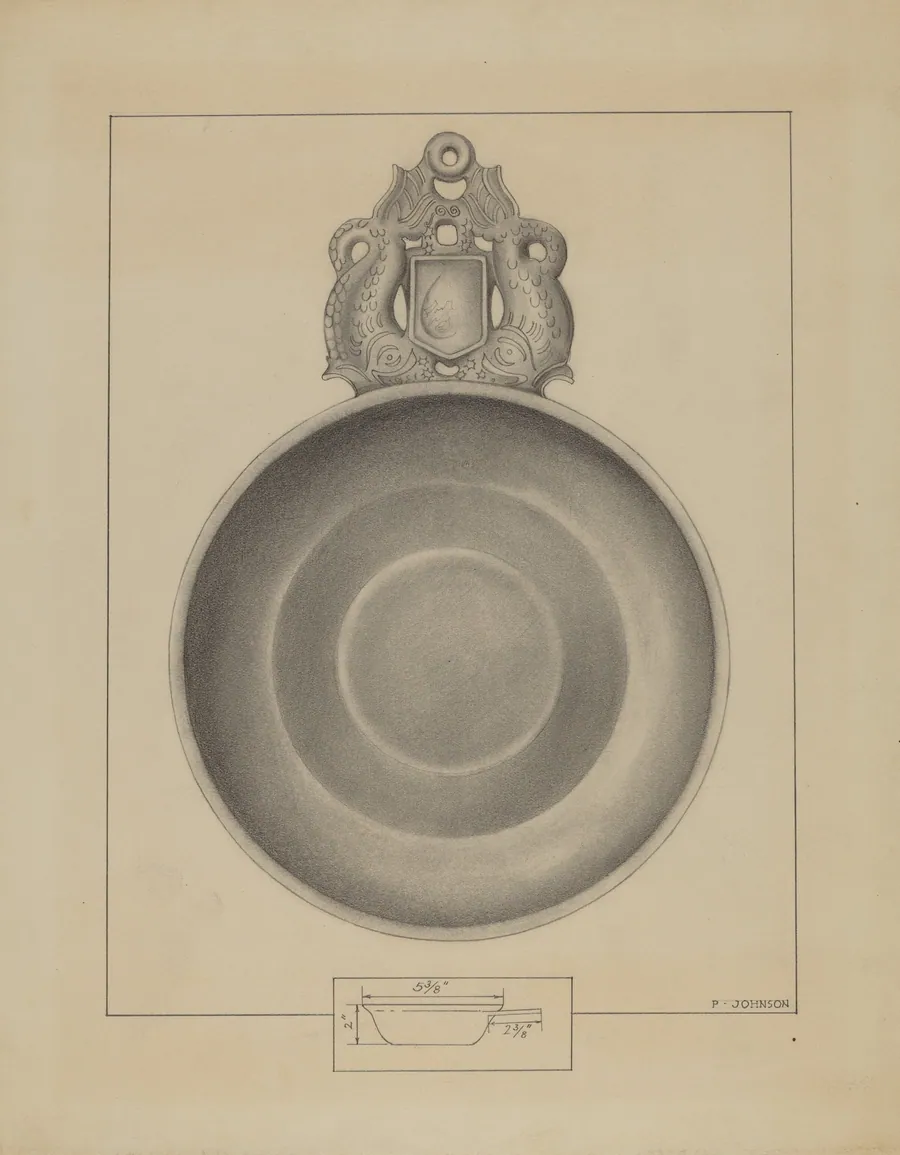 Pewter Porringer by Philip Johnson