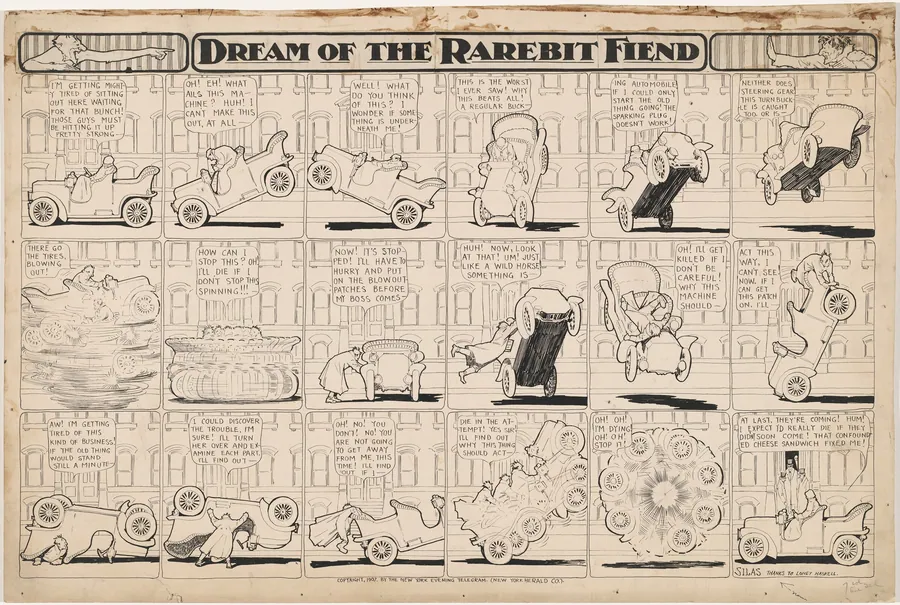 Dream of the Rarebit Fiend: Bucking Automobile by Winsor McCay