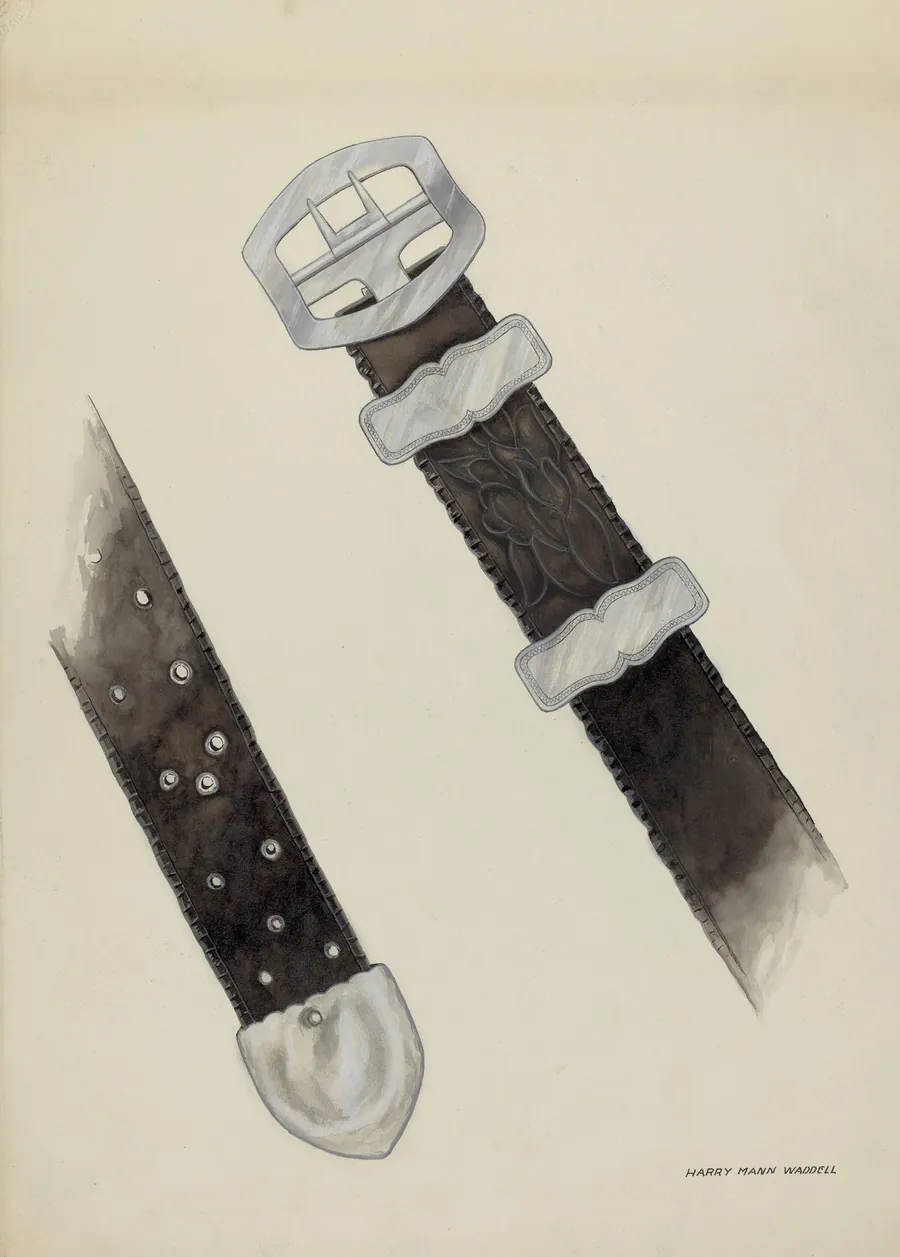 Leather Belt by Harry Mann Waddell