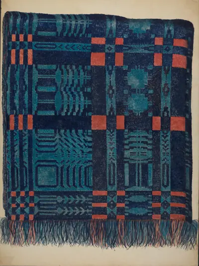 Coverlet - Pine Tree Border