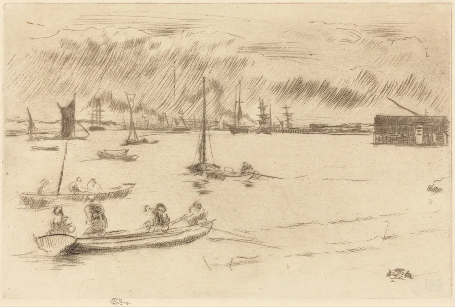 The Thames Towards Erith by James McNeill Whistler