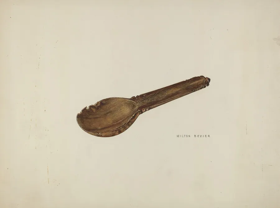 Childs Porridge Spoon by Milton Bevier