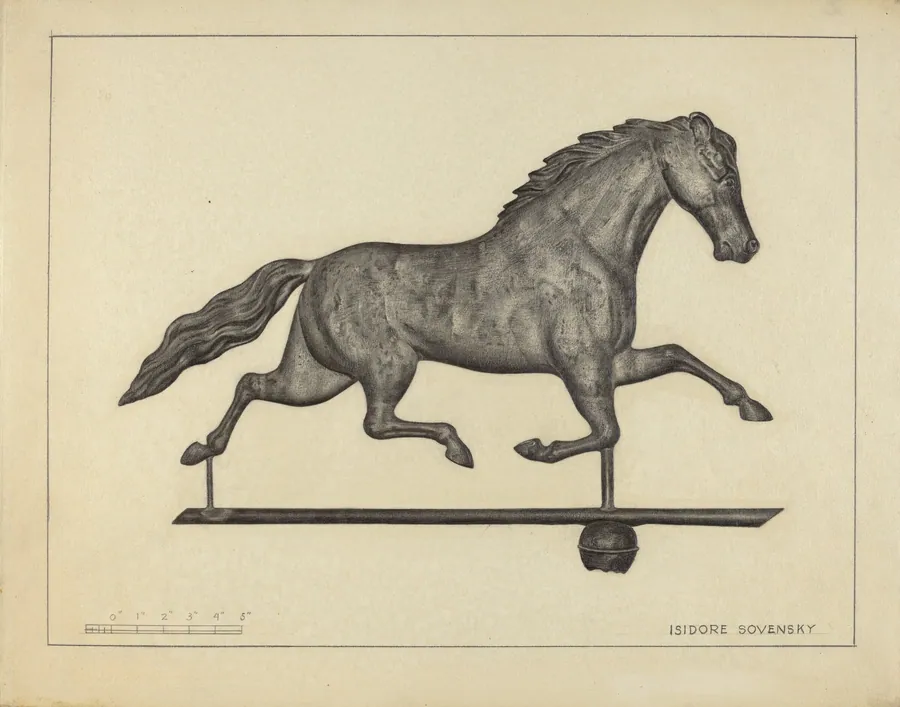 Weather Vane Finial by Isidore Sovensky