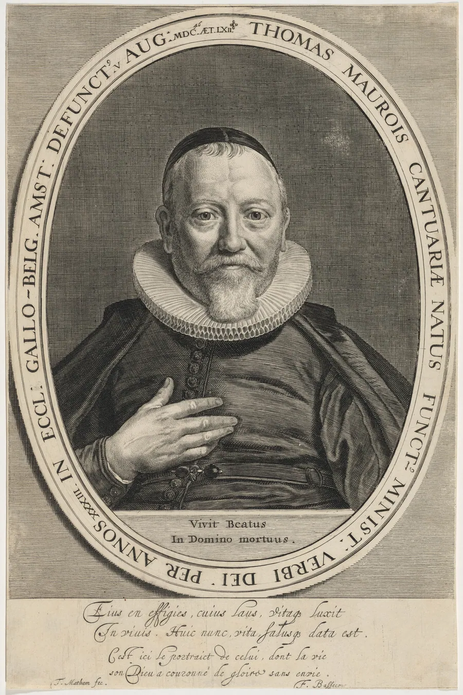 Thomas Maurois by Theodor Matham