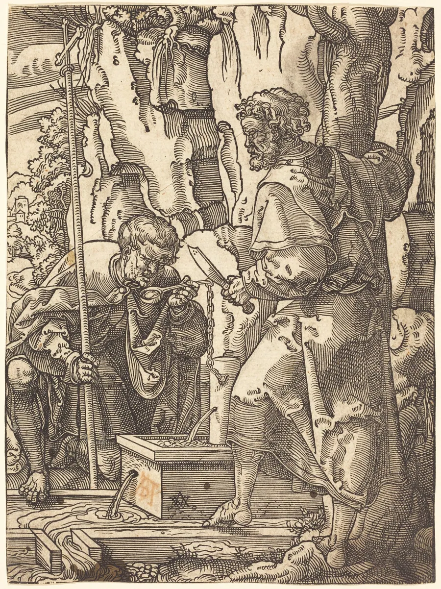 Saints Philip and Bartholomew by a Spring by Anton Woensam