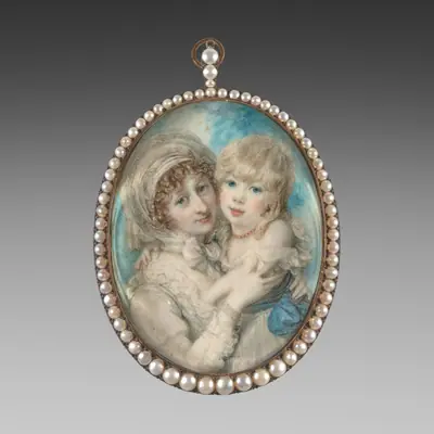 Portrait of Catherine Clemens and Her Son, John Marcus Clemens