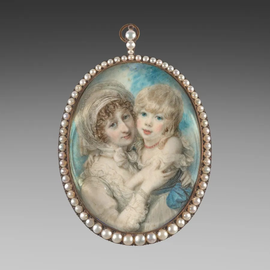 Portrait of Catherine Clemens and Her Son, John Marcus Clemens by Richard Cosway