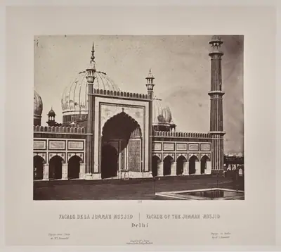 Facade of the Jummah Musjid, Delhi