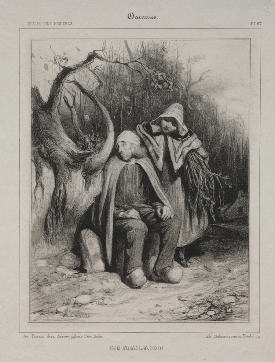The Invalid by Honoré Daumier
