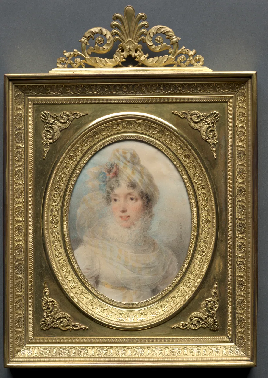 Portrait of a Woman in a White Dress by Jean-Baptiste Isabey