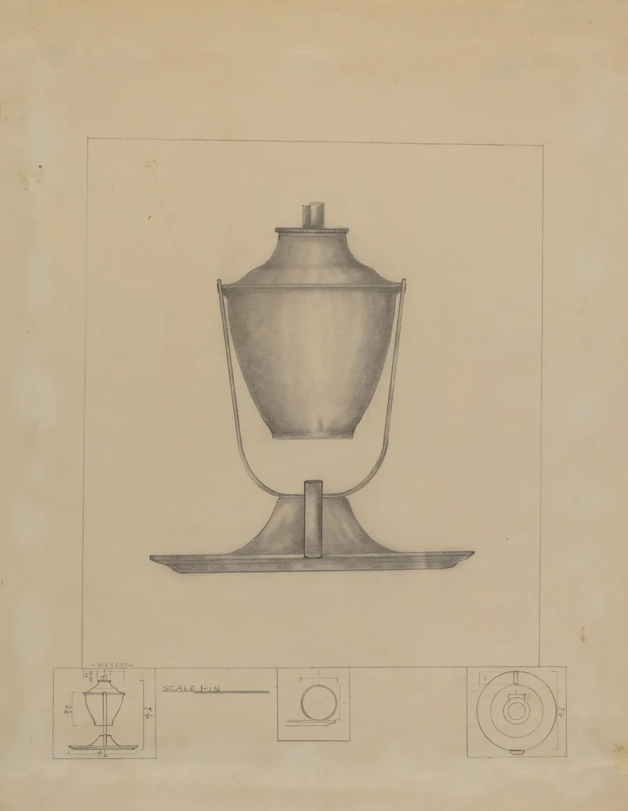 Whale Oil Lamp by Henry Meyers
