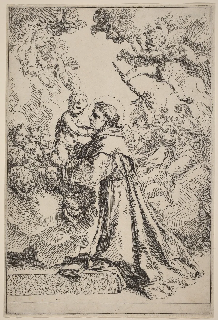 The Large Saint Anthony of Padua by Simone Cantarini