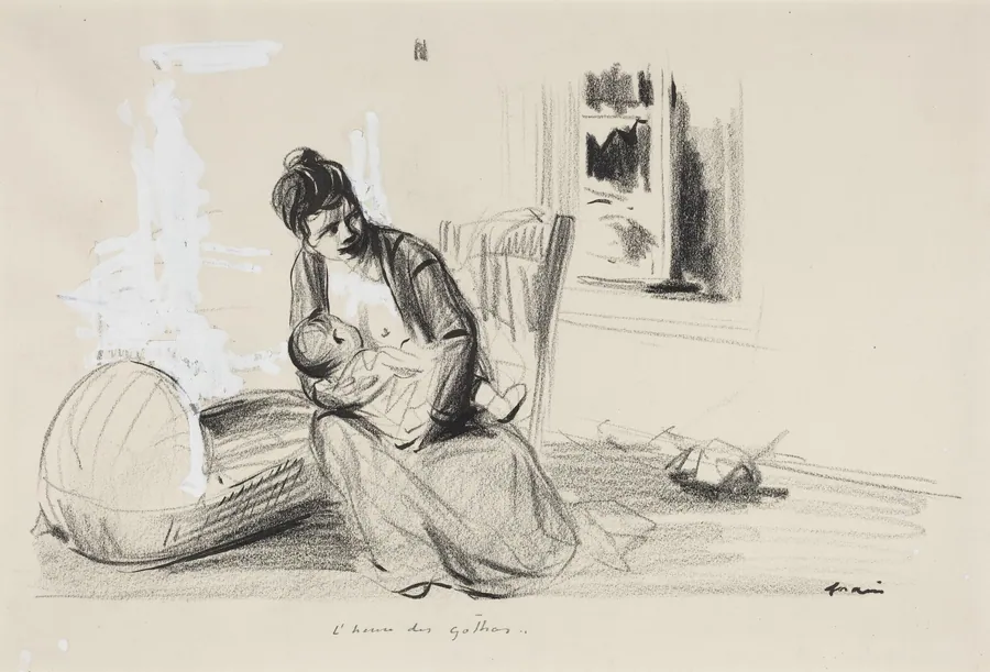 L'heure des gothas by Jean-Louis Forain