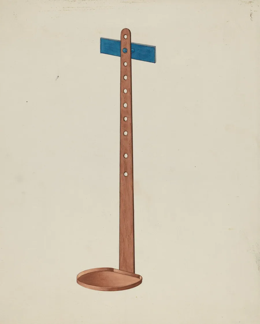 Shaker Candle Stand by Lon Cronk