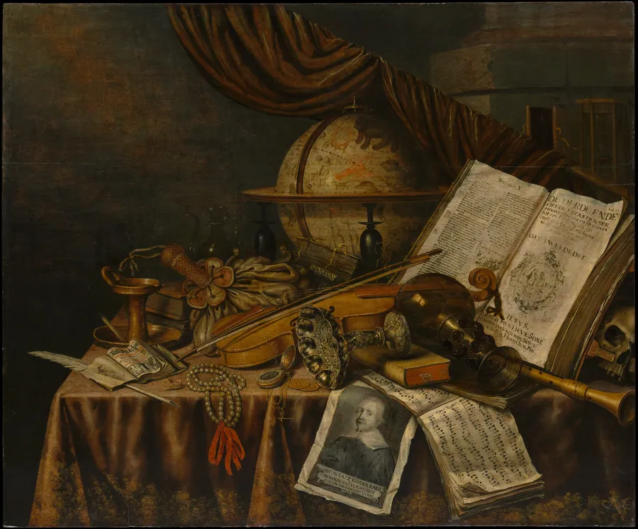 Vanitas Still Life by Edwaert Collier