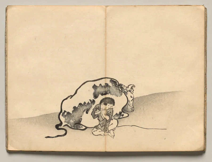 Oxherd from Ōkyo Picture Book by Maruyama Ōkyo