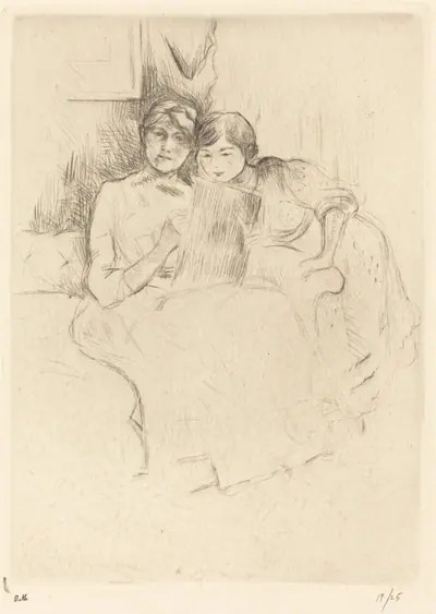 The Drawing Lesson (Berthe Morisot and her Daughter Julie Manet)