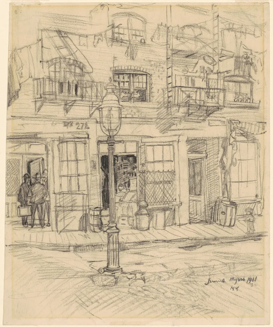 New York Street Scene by Jerome Myers