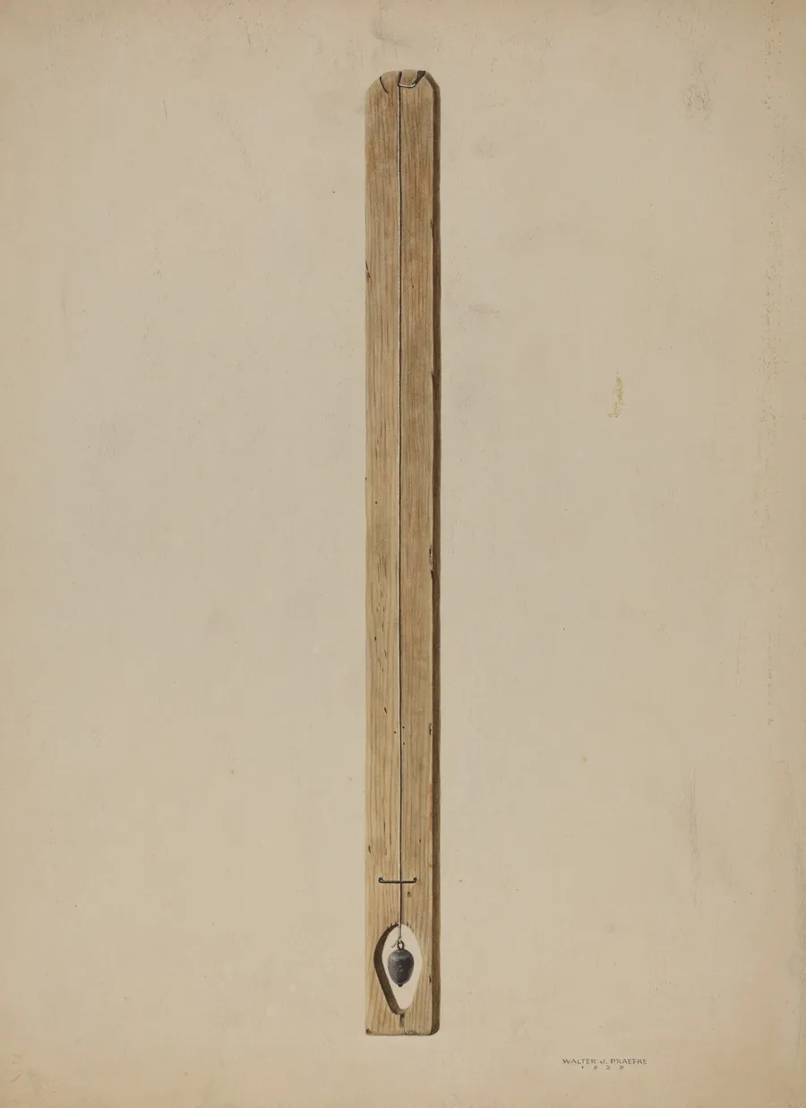 Plumb Line and Board by Walter Praefke