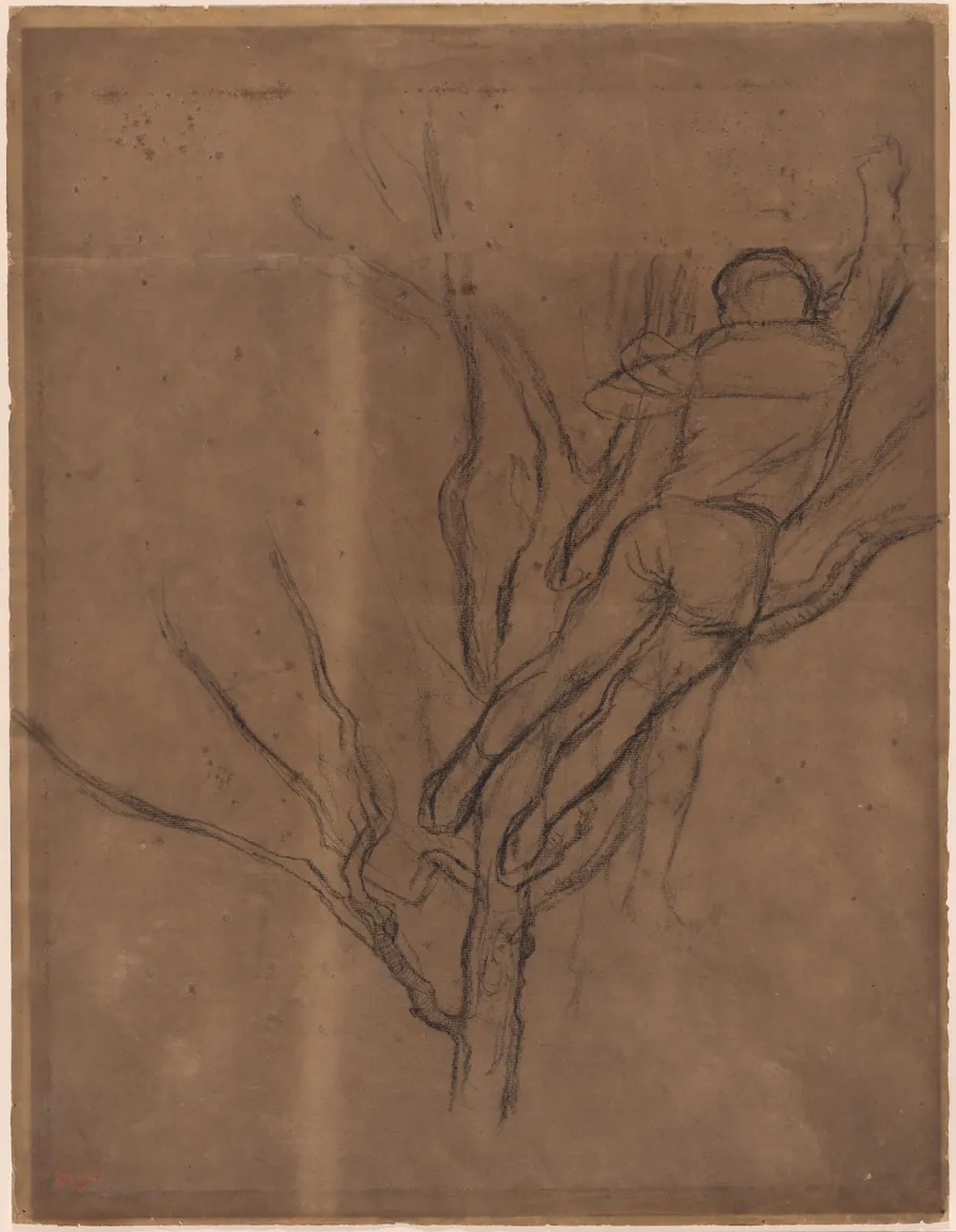 Man Pruning a Tree by Edgar Degas