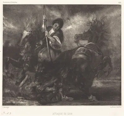 Attaque du lion
