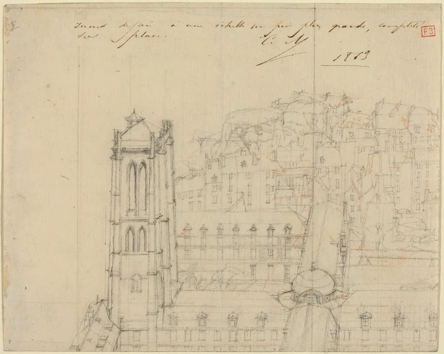 College Henri IV by Charles Meryon