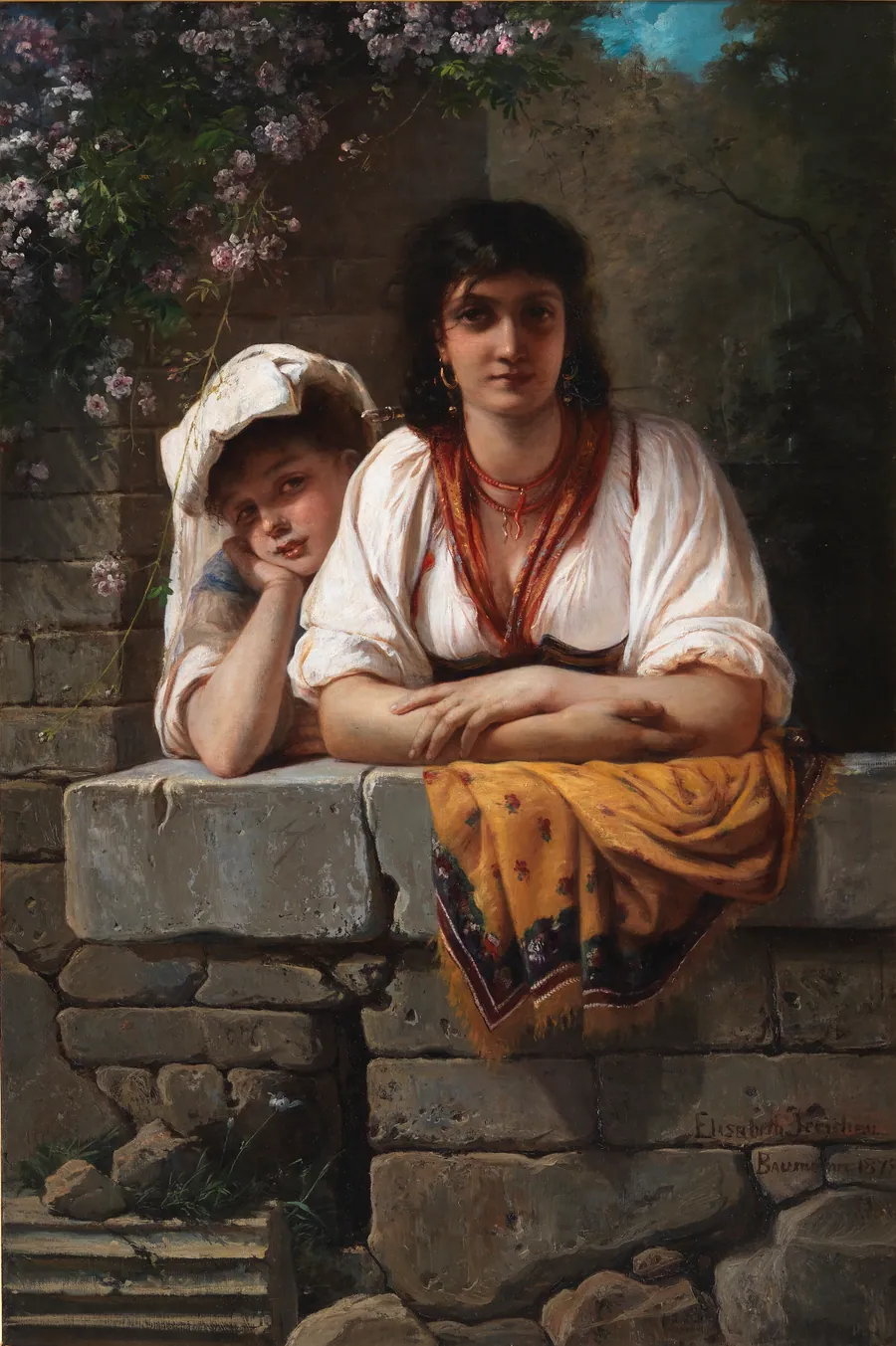 L'Aspetta. Hun venter ham by Elisabeth Jerichau Baumann