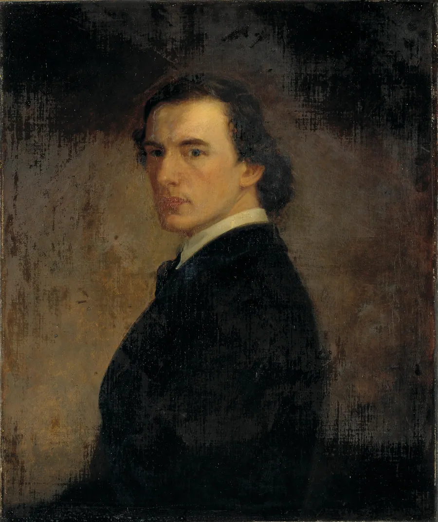 Portrait of the Artist, Age 23 by William Edgar Marshall, born New York City 1837-died New York City 1906